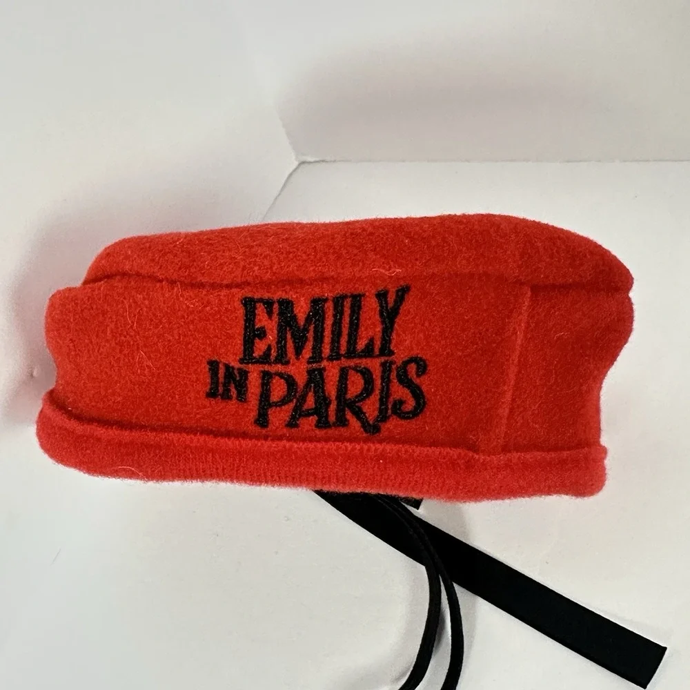 Dog or Cat Beret Hat Emily in Paris French Artist Beanie Pet Dog XS/SM